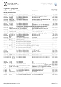 product list